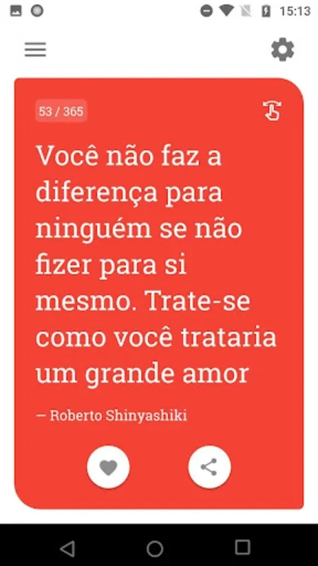 Pensamento do Dia e Sabedoria for Android - Daily Portuguese Quotes