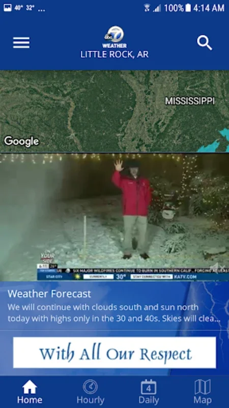 KATVWX for Android - Precise Arkansas Weather Forecasts