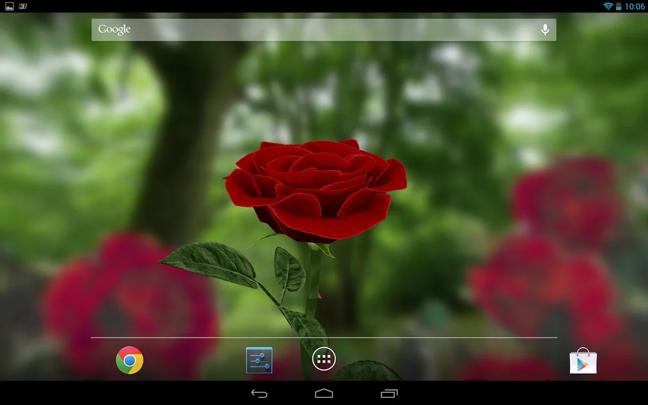 3D Rose Live Wallpaper Free for Android - An Interactive Visual Experience