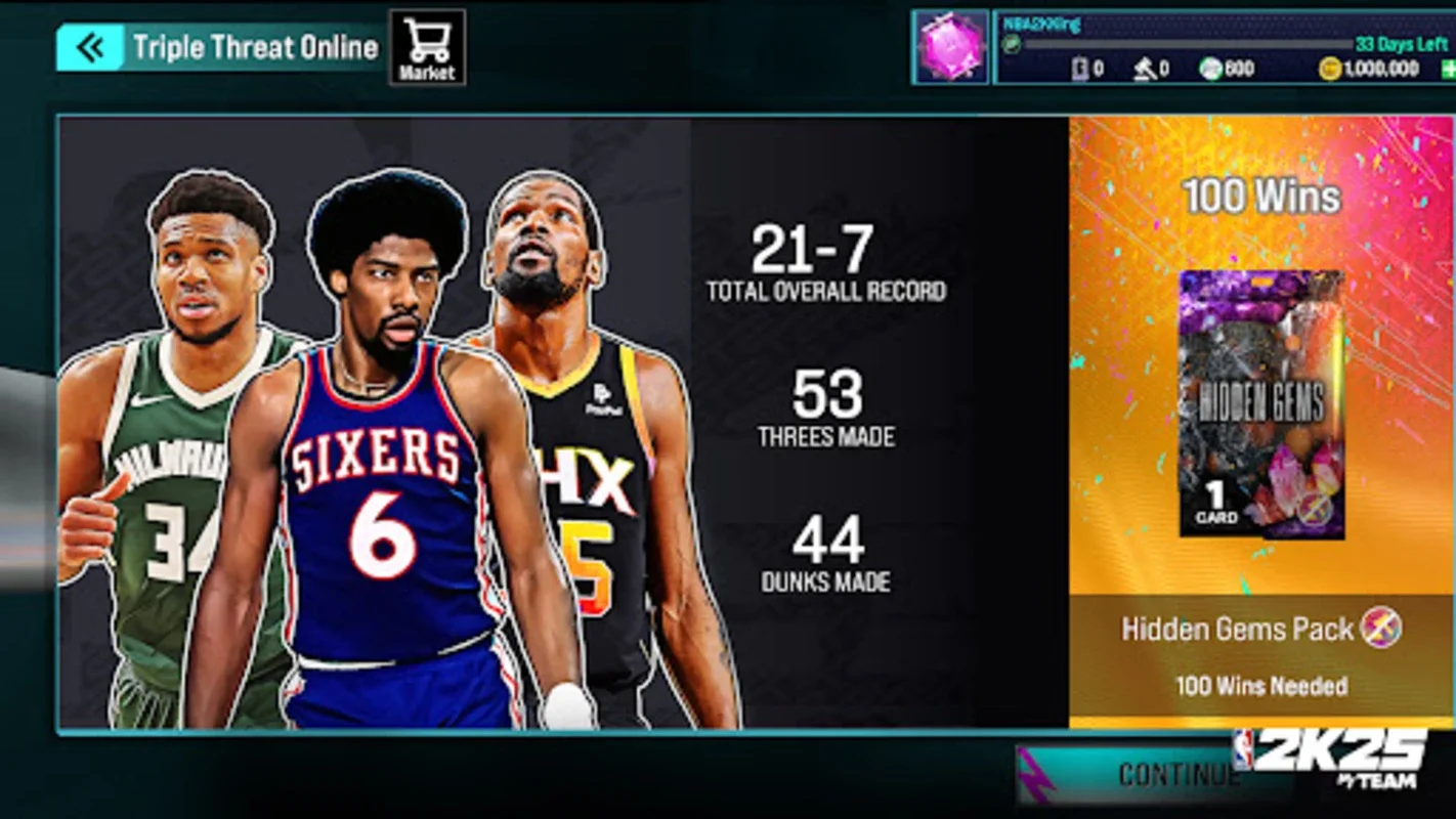 NBA 2K25 MyTEAM for Android - Manage Favorite Franchise