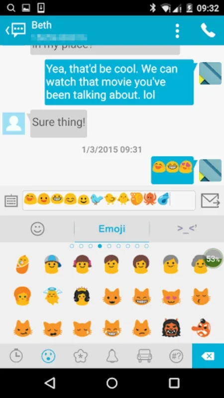 Handcent Emoji(Android): Enrich Your Messaging