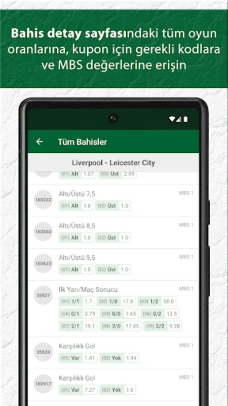 İddaa™ Program Kupon Skor for Android - Real - Time Sports Betting Insights