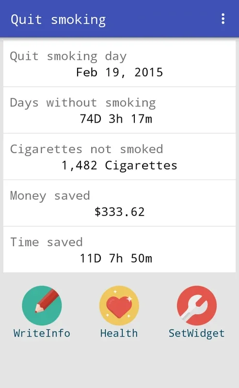 Quit Smoking for Android: Aid in Smoking Cessation