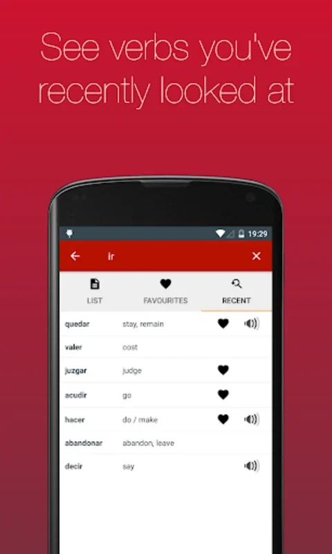 Spanish Verbs for Android - Master Verb Conjugation