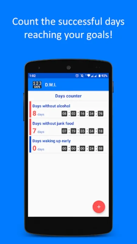 DWI : Days Counter for Android - Track Personal Progress