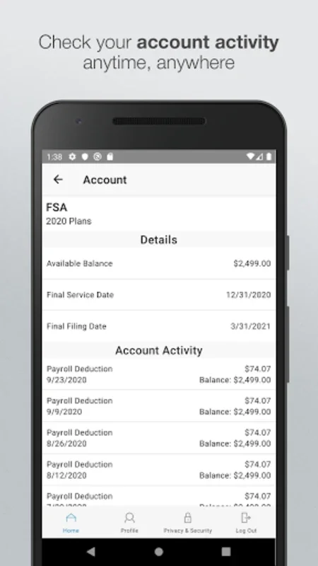 ABC HRA Mobile for Android - Manage Healthcare Finances