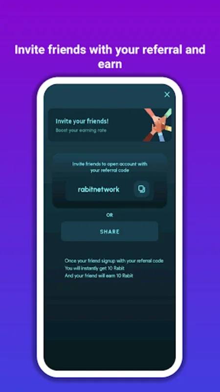 Rabit Network for Android - Earn Points with Friends