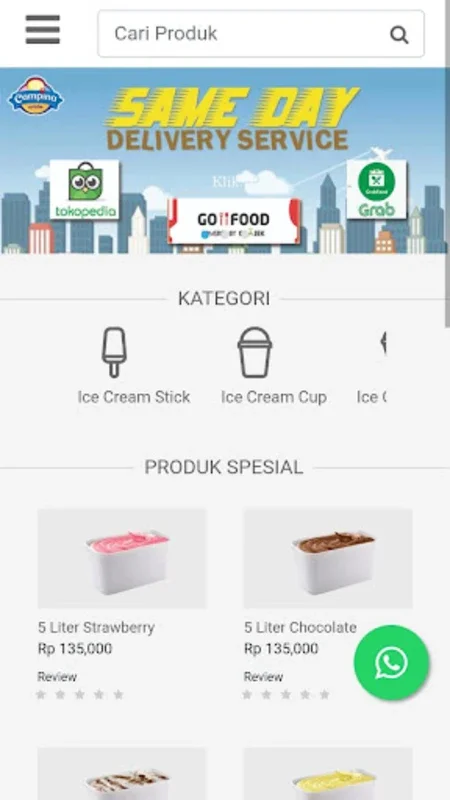 CampinaMobile for Android - Seamless Ice Cream Shopping