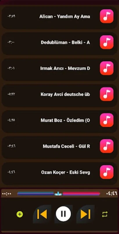 اغاني تركية حزينة.. for Android - Enjoy Offline Sad Turkish Songs