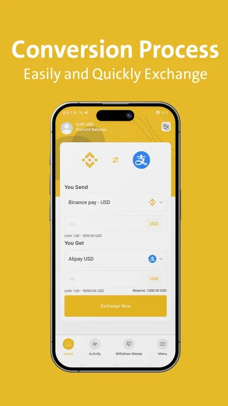 YeloCash for Android - Secure and Efficient Currency Exchange