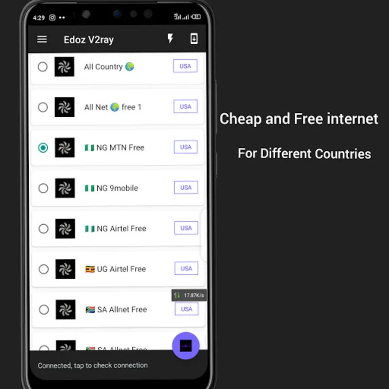 Edoz V2Ray VPN for Android - Secure and Unrestricted Internet