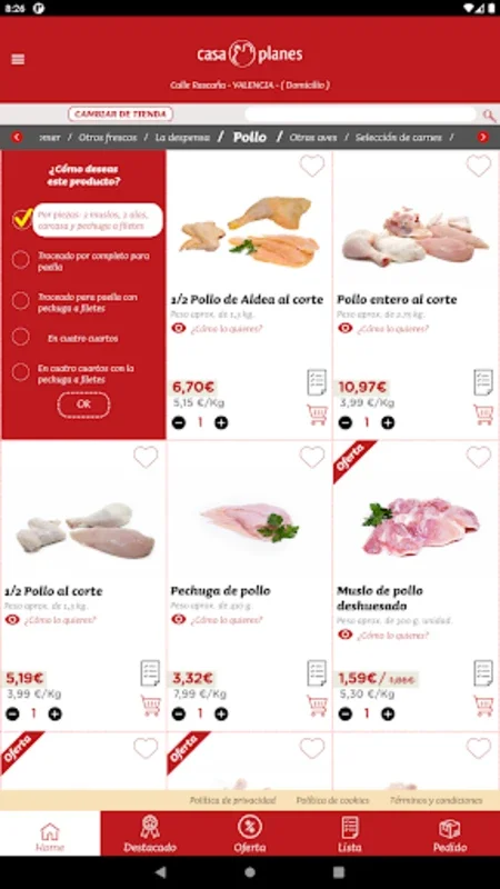 Casa Planes - Pide online for Android: Fresh Produce Delivery