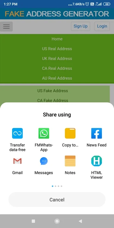 Fake Address Generatorr for Android: Generate Fake Details