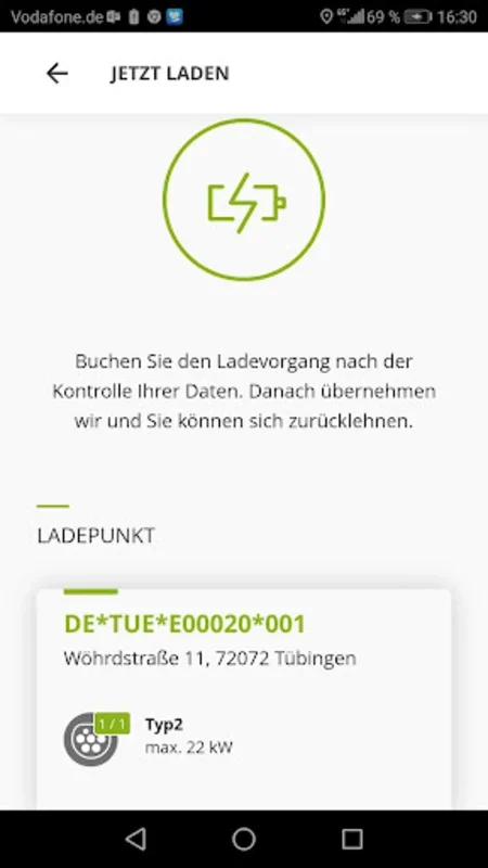 Lade TüStrom for Android: Streamlined EV Charging in Tübingen