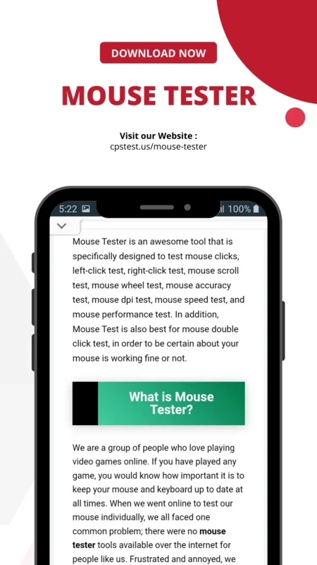 Mouse Tester for Android: Enhance Mouse Performance