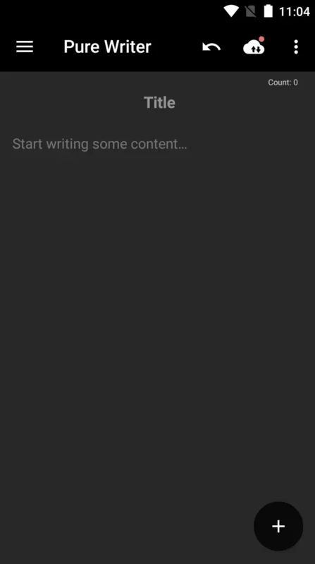 Pure Writer for Android - The Minimalist Text Editor