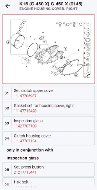 BMW Motorrad Parts for Android - Streamline Part Management