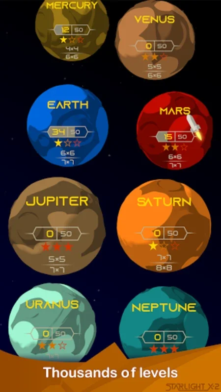 Starlight X-2: Space Sudoku for Android - Cosmic Puzzle Fun