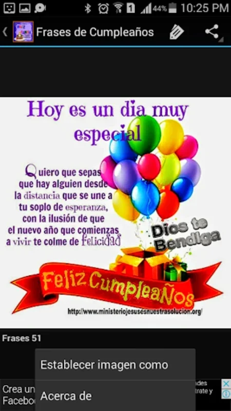 Frases de cumpleaños for Android - Enhance Your Birthdays