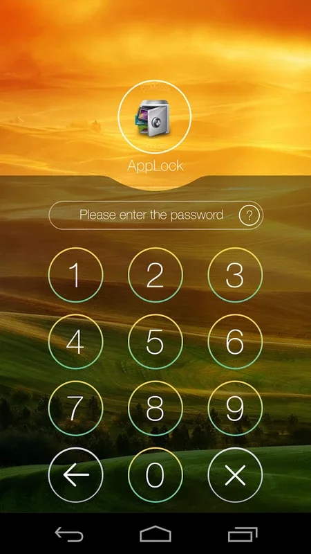 AppLock Theme Hill for Android - Secure and Stylish