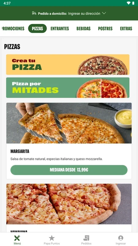 Papa John's Pizza España for Android: Delicious Pizza at Your Fingertips