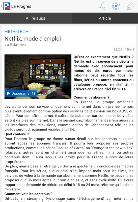 Le Progrès for Android: Diverse News at Your Fingertips