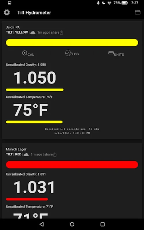 Tilt 2 for Android - Monitor and Analyze Brewing Data