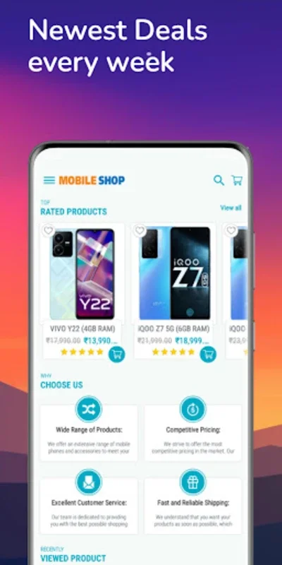 Mobile Shop for Android - Streamlined Shopping Experience