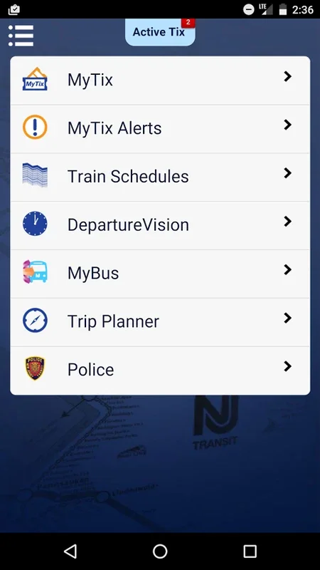 NJTransit for Android - Seamless Transit Experience