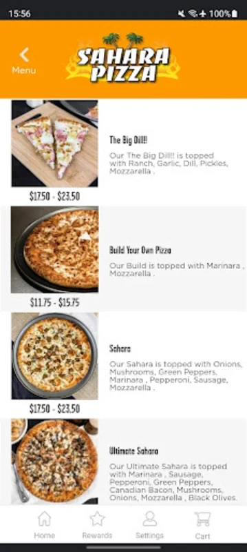 Sahara Pizza for Android: Order Gourmet Food Easily