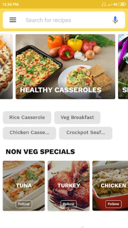 Casserole Recipes for Android - Download the APK from AppHuts