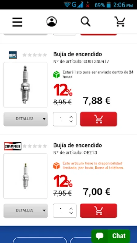 Recambios Coche España for Android - Quality Car Parts