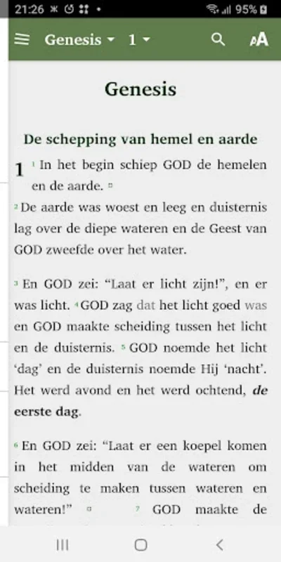 Evang. BijbelVertaling - EBV for Android - Accessible Dutch Bible App