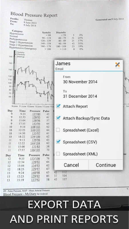 Blood Pressure - MyDiary for Android: Simplify Health Monitoring