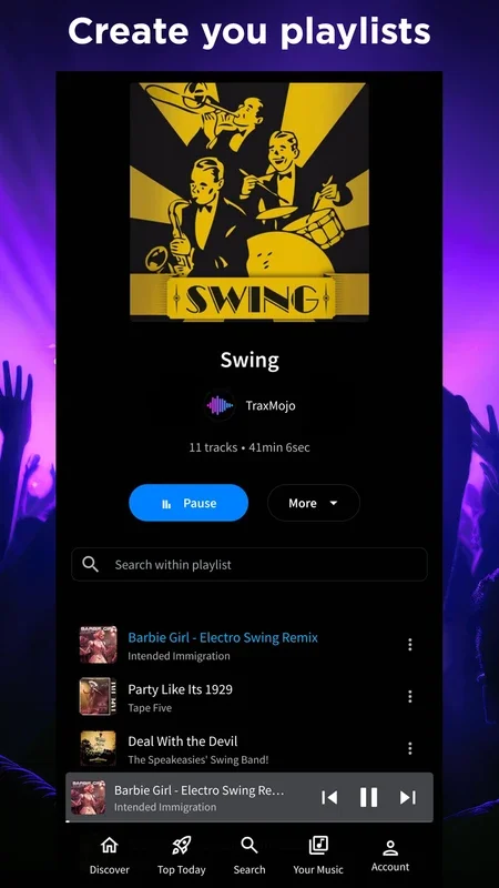 TraxMojo Music & Music Videos for Android - No Downloading Needed