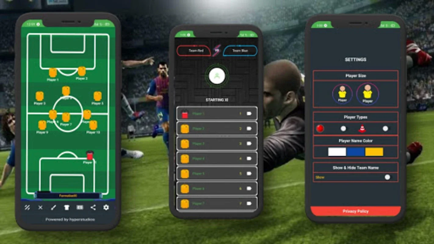 Lineup11 - Football Team Maker for Android: Customize and Share