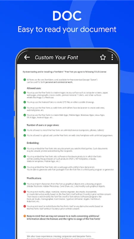 PDF Reader - XLSX, DOCX Viewer for Android: Efficient Document Management