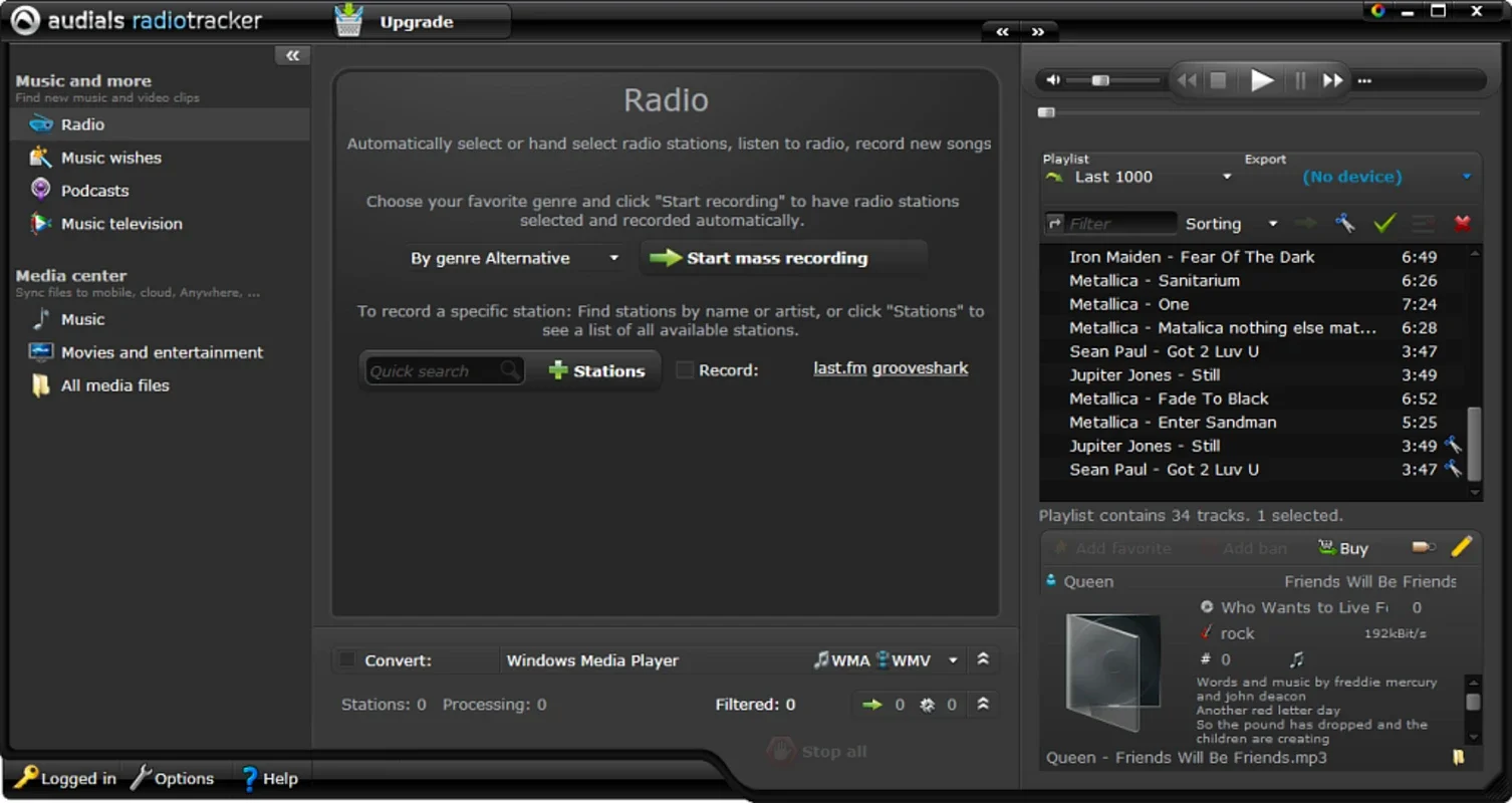 Audials Radio for Windows - Free Radio Streaming App