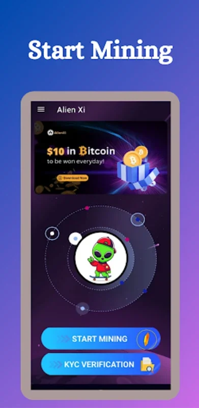 Alien Xi for Android - Earn Digital Currency Easily