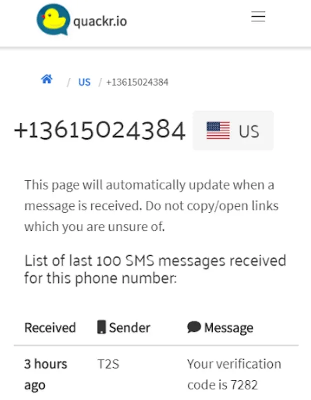 Receive SMS Online | quackr for Android - Secure Digital Communication