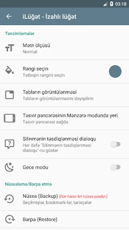 iLüğət - Comprehensive Azerbaijani Dictionary for Android