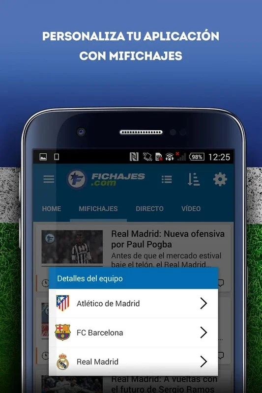 Fichajes for Android - Stay Updated with Football News