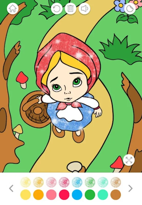 Glitter Coloring Game for Kids for Android - Sparkling Creativity