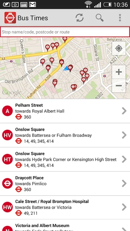 Bus Times for Android - Real-Time Bus Info