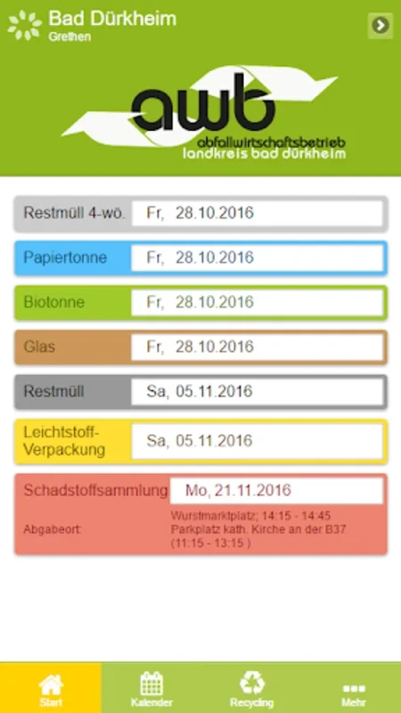 AWB Bad Dürkheim Abfall-App for Android: Streamlined Waste Management