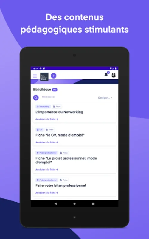 Mon coach Mobilité for Android: Personalized Job Search