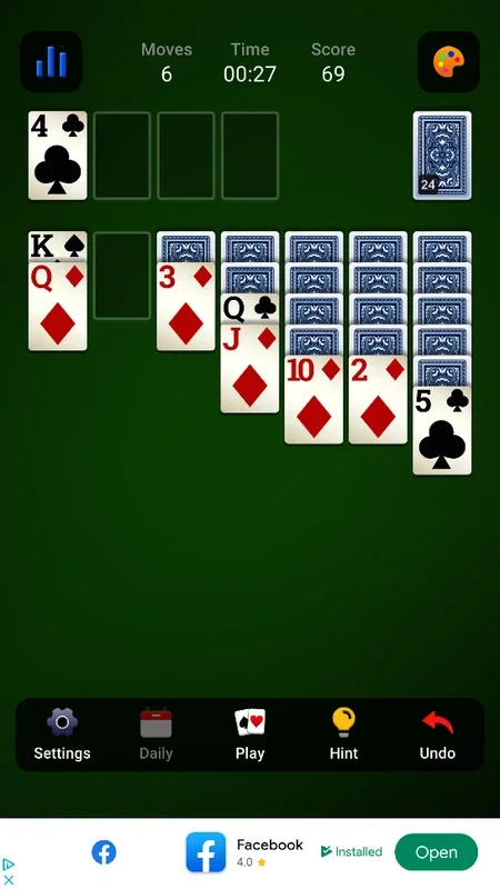 Patience Solitaire Klondike for Android - No Downloading Needed