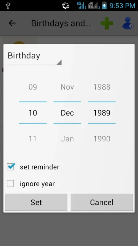 Birthdays & Other Events Reminder for Android: Never Miss an Event