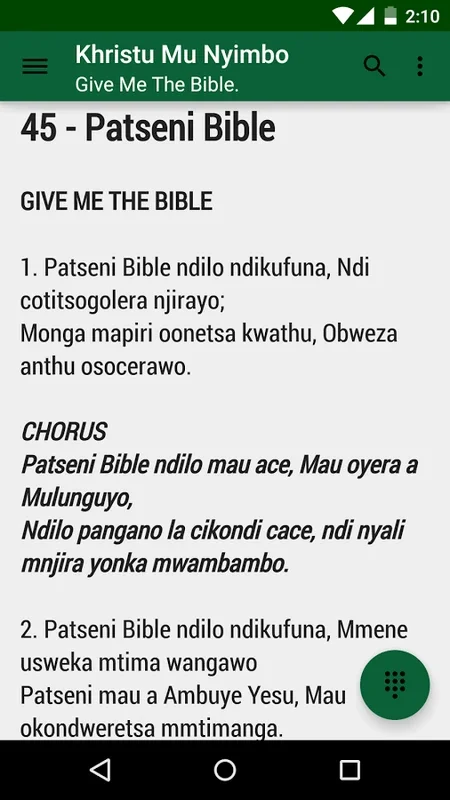 Christ In Song for Android - A Multilingual Hymnal for Spiritual Enrichment