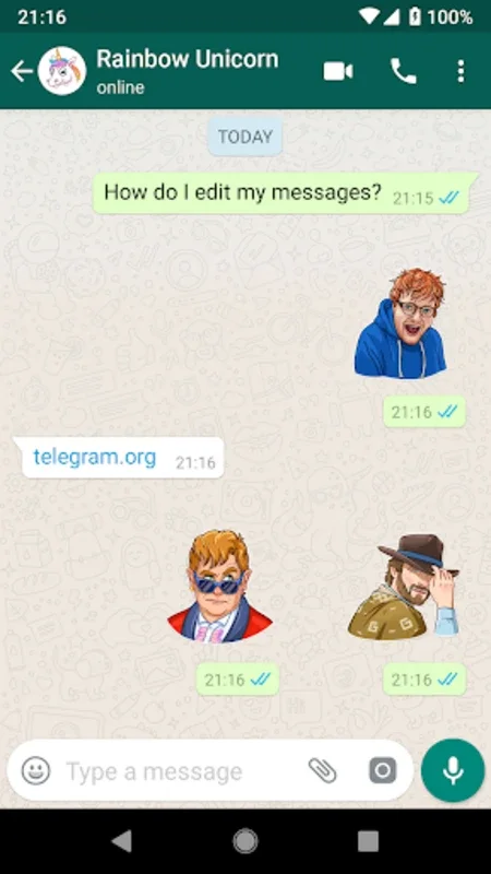 Celebrities Stickers 2 - WASti for Android: Enhance Chats